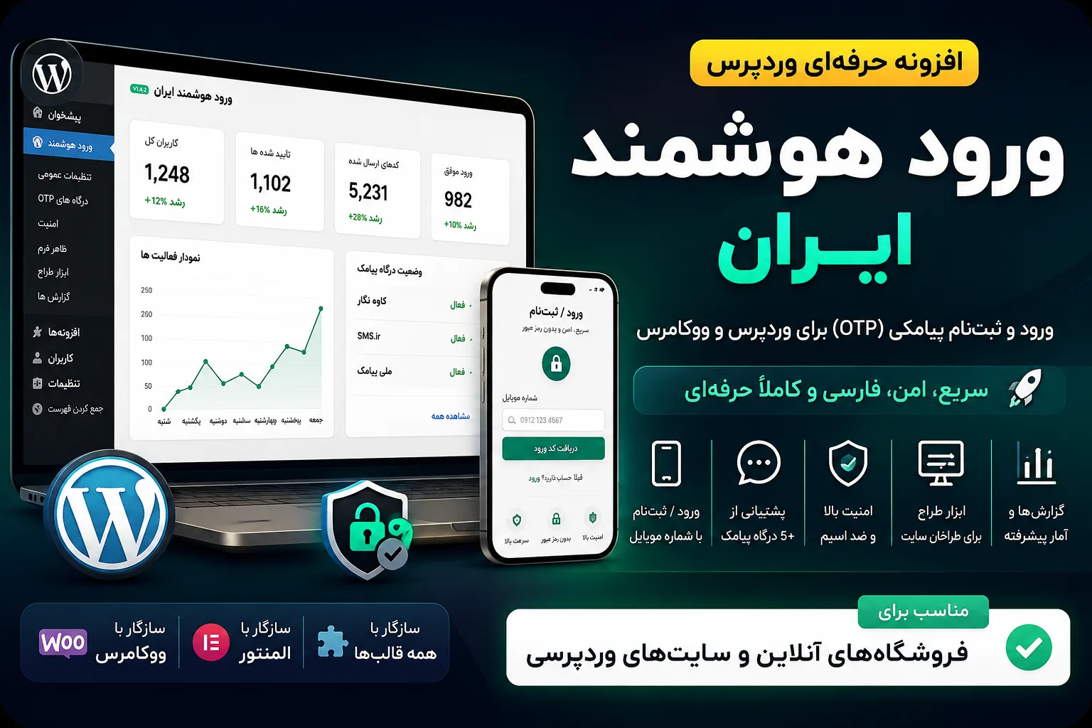 افزونه لاگین کاربر (پیشخوان )