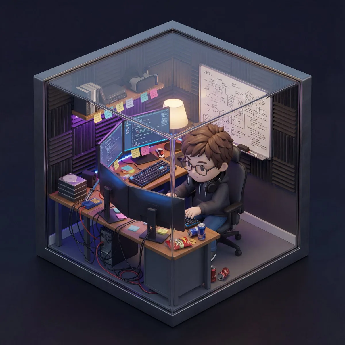 محل کار کارتونی 3d
